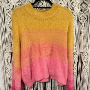 Fuzzy Sweater Ombré